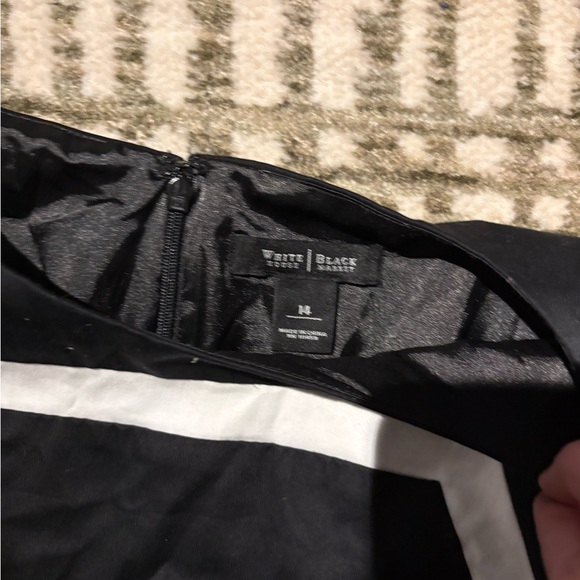 White House black market black with white accent sheath dress career size 14 - Picture 3 of 4